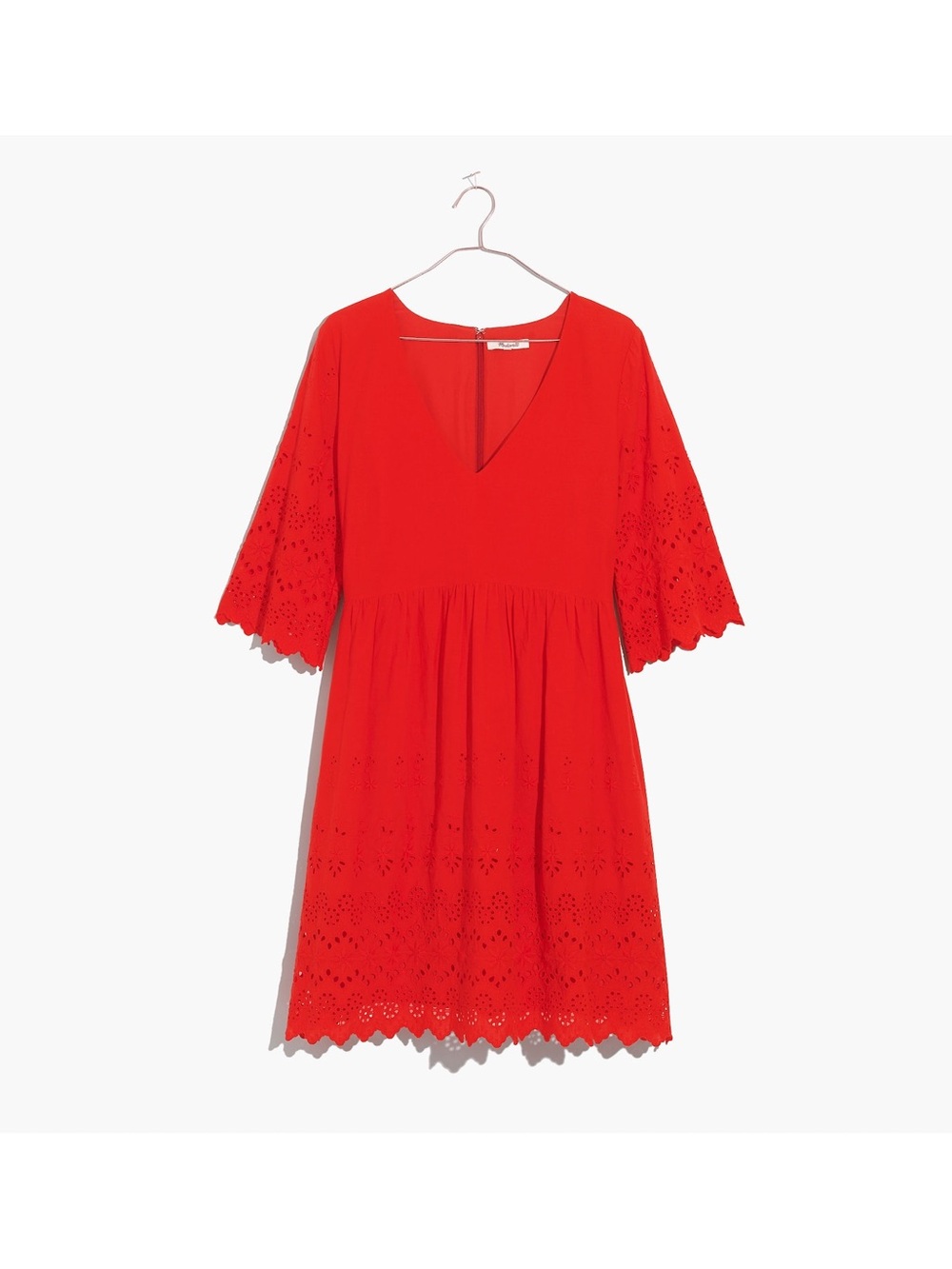 Madewell Eyelet Lattice Dress